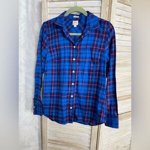 😍J. Crew Vibrant Plaid Shirt